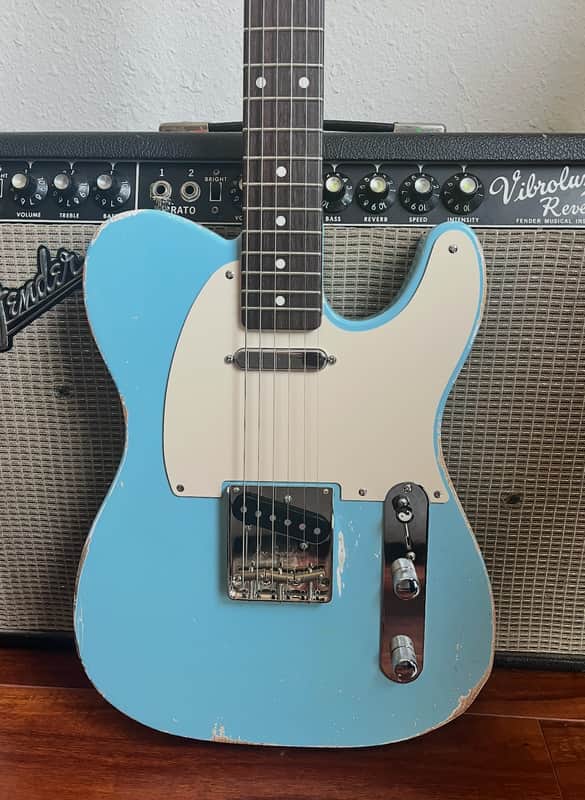 Guitar Mill - MJT Telecaster - Sonic Blue Nitro image 1
