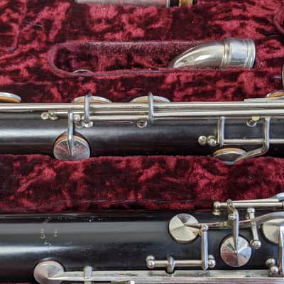 Vintage La Chambre Paris All Wood Bass Clarinet made in France image 9
