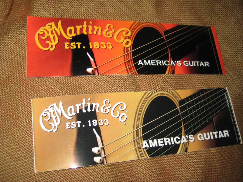 Martin Guitar 2 Logo Stickers Large and Colorful from '90's image 1