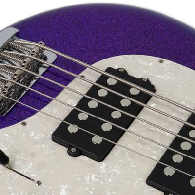 Ernie Ball Music Man StingRay 5HH Special - Violet Sparkle Burst - K09686 image 5