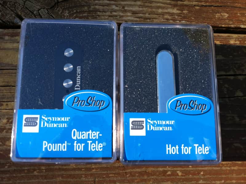Seymour Duncan STL-3 Qtr Pound Bridge & STR-2 Hot Rythm Neck Tele Guitar Pickup Set image 1