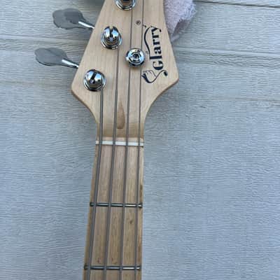 Glarry GP Electric Bass 2021 - Natural wood lacquer image 4