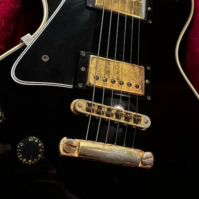 1980 Gibson Les Paul Custom Black Lefty / Left Handed - Great weight & monster tone image 3