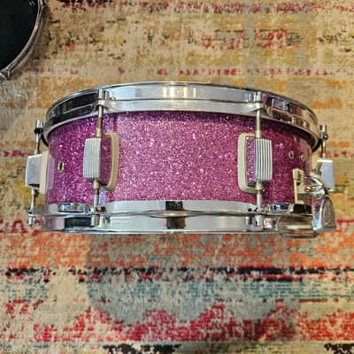 Trixon 14x5" Purple Sparkle Snare Drum 1960s image 7