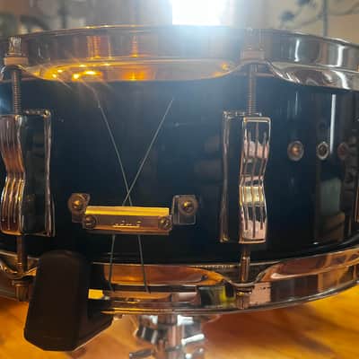 Ludwig 1970s Vistalite Snare 10 Lug CIRCA 1970 - Black Acrylic image 3