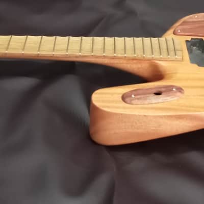 handmade mahogany slab "Firebird R" fat style guitar,oil finish,ships fast image 1