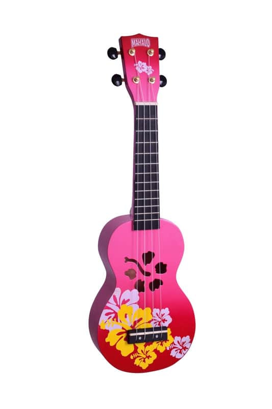 MAHALO UKULELES Mahalo MD1-HBRDB Hibiscus Soprano Ukulele. Red Burst New image 1