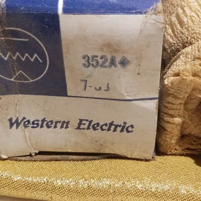 Western Electric ONE (1) 352A triode duodiode AT1000 TESTED Vacuum Tube IOB Audio 1968 image 4