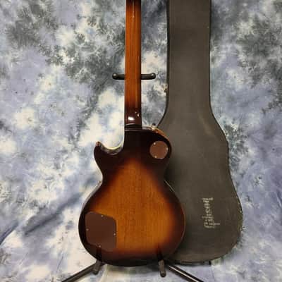 Video Demo Vintage 1973 Gibson Les Paul Deluxe Sunburst Mini Humbuckers Pro Setup New Strings Original Hardshell Case image 13