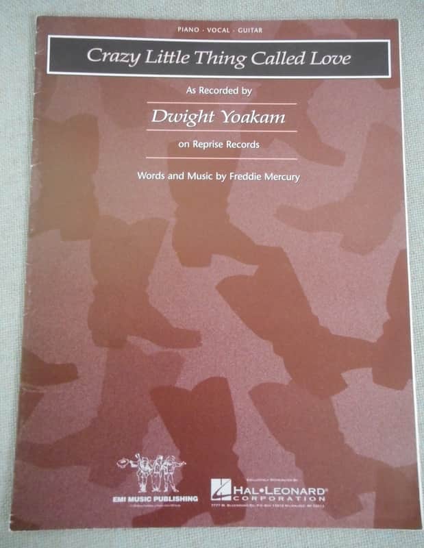 Hal Leonard Dwight Yoakam "Crazy Little Thing Called Love" Sheet Music 1999 image 1