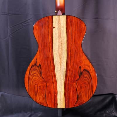 Bedell Revolution Orchestra Adirondack Spruce / Cocobolo - Tanned Leather Burst image 7