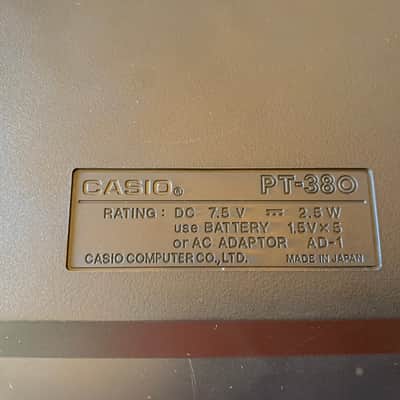Casio  PT-380  80s 90s 32-key Synth with Microphone in original Box Excellent Condition image 14