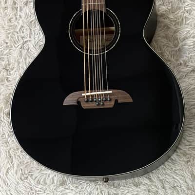 Alvarez ABT60CE-8BK 8-String Baritone Black Acoustic Electric Guitar, B-Stock image 3