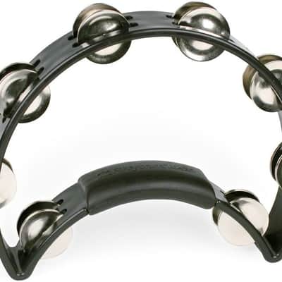 RhythmTech RT1010 Tambourine, Nickel Jingles, Black image 1