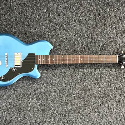 Supro 2010BM Jamesport Single Pickup Island Series Electric Guitar 2017 - Ocean Blue Metallic - Kluson tuners. image 1