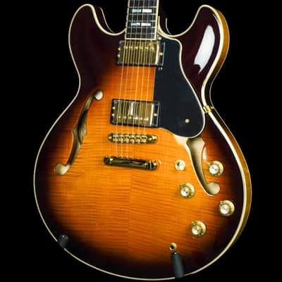 Yamaha SA2200 Semi-Hollow Electric Guitar - Brown Sunburst image 5