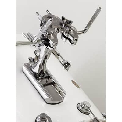 DW DWCP9900BD 9000 Series Bass Drum Double Tom Mount Chrome image 4