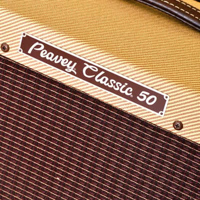 Peavey Classic 50 212 50-Watt 2x12" Guitar Combo Amplifier - Tweed image 3