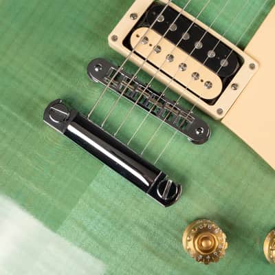 2014 Gibson 120th Anniversary Les Paul Classic - Seafoam Green | USA '57 Classic Zebra Humbucker Pickups Push/Pull Coil Split Active Boost | CoA OHSC image 16