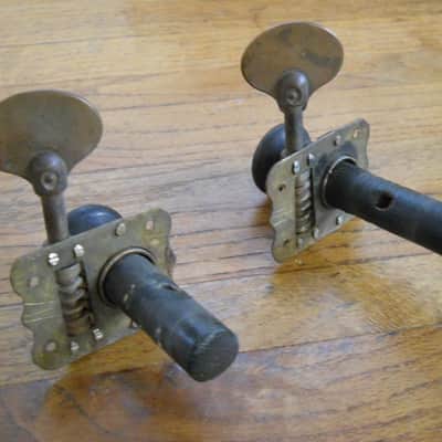 Vintage hat-peg upright bass tuners image 2