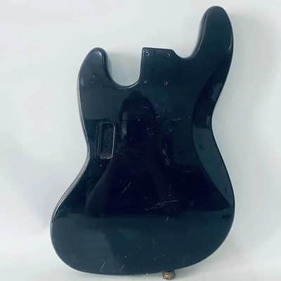 Black Basswood 4 String Jazz Bass Style Body image 6