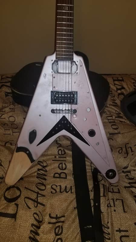 Epiphone Flying V Left Handed/Right Handed Project Guitar Champagne Pink image 1
