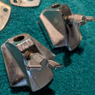 1980s Vintage TAMA Bass Drum Spur Mounting Brackets Made in Japan for Swingstar, etc. image 2