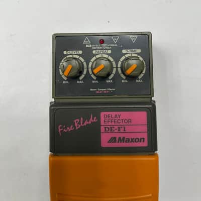 Maxon DE-F1 Fire Blade Digital Delay Rare Vintage Guitar Effect Pedal MIJ Japan image 2