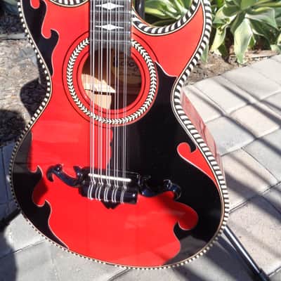 Pasaye Bajo Quinto 2019 Transparent Diablo Red image 3