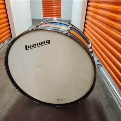 Vintage 1964 Ludwig 28" x 7" Marching Bass Drum image 2