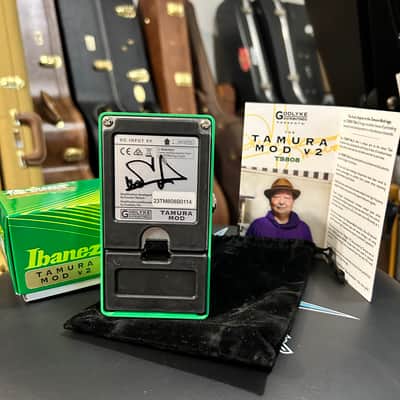 **SIGNED** Ibanez TS808 Tube Screamer with V2 Tamura Mod 2021 - Present - Green image 2