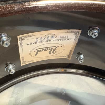 Pearl CS1450 Chad Smith Signature 14x5" Steel Snare Drum 2010s - Black Nickel image 8