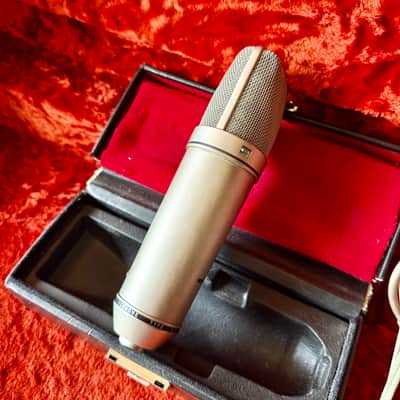 Neumann U87 c 1970 - Nickel original vintage Germany FET condenser microphone mic imagen 6