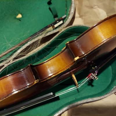Lignatone Cremonensis sized 3/4 violin with case. Czechoslovakia. Very Good Cond image 7
