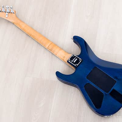 2003 Jackson USA Select Dinky DK1 Trans Blue Flame Top w/ EMG, Floyd Rose & Case image 13