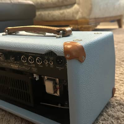 Mesa Boogie Mark Five:25 2-Channel 25-Watt Tube Amp Head - Custom Baby Blue Bronco & Tan Grille (Excellent Condition) image 11