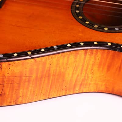 C.F. Marchal early Romantic guitar in shape of a coat of arms - outstanding sound and exceptional construction details - check video! image 15