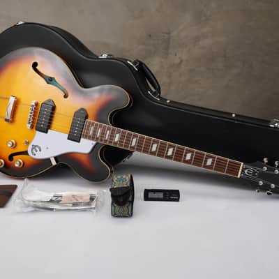 Epiphone Casino Vintage Sunburst Electric Guitar w/ Hardshell Case #59253 image 22