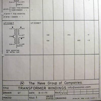 Marinair 1173/1 LO 1173/1 T1684 vintage output transformer from Neve console/Neve 33114 33609 image 8