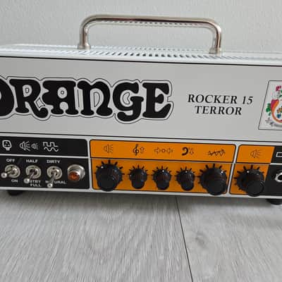 Orange Rocker 15 Terror 2-Channel 15-Watt Guitar Amp Head - White image 3
