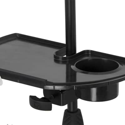 Gator GFW-MICACCTRAY Frameworks Microphone Stand Accessory Tray with Drink Holder & Guitar Pick Tab image 8