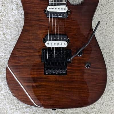Dean MD24 FMF TGE Select Series Floyd Rose Electric Guitar, Tiger Eye Flame Top image 1