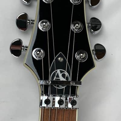 ESP LTD AS-1 FR FM Alex Skolnick Black Aqua Sunburst BLKAQSB + Hardshell Case B-Stock - KOREA image 15