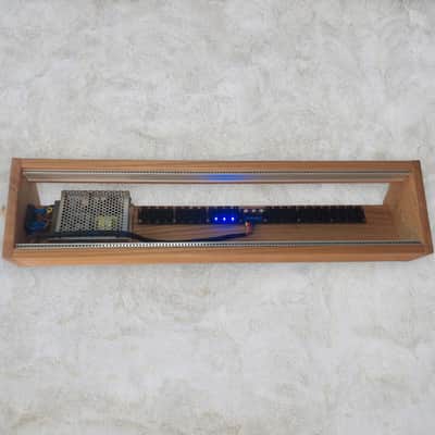 3U / 126hp Eurorack case EVA slim • Rails + Threaded strips / Elm / Powered image 2