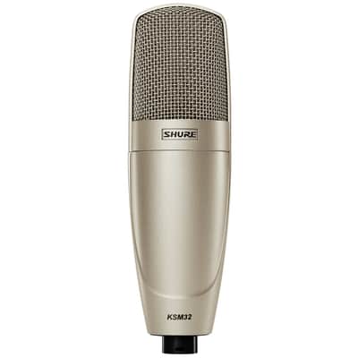 Shure KSM32 Studio Condenser Microphone, Champagne, with Shock Mount, Open Box (Like New) image 2