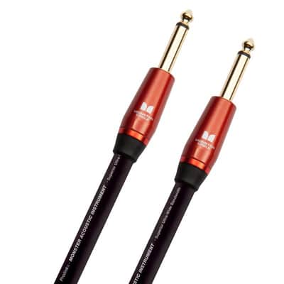 Monster Acoustic 12 ft/3.6m - straight 1/4” plugs (600556) - Black image 2