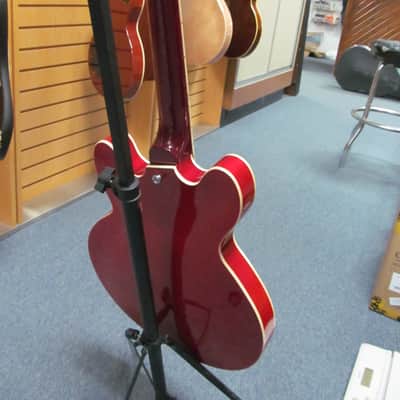 Vintage VSA500CR VSA500 Semi-Hollow Guitar, Wilkinson Pickups, Cherry Red *FREE SHIPPING!! image 4