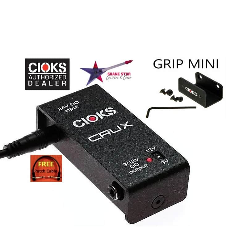 CIOKS CRUX+CIOKS Mini GRIP Bracket Bundle For Quad Cortex, Line 6 HX & More! The Ultimate Add-On To CIOKS DC7 To Power Up 9Volt Or 12Volt Multi-Effects Pedals image 1