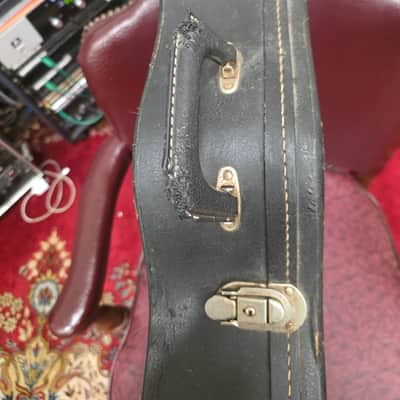Victoria Fender Coronado Gibson EB Bass Case Yellow Lined 1960s image 10