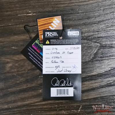 PRS Wild West Guitars 25th Anniversary Limited Run Wood Library Artist Package Custom 24 Piezo Laguna (Private Stock Color) 7.85 LBS (US Only / No International Shipping) image 13